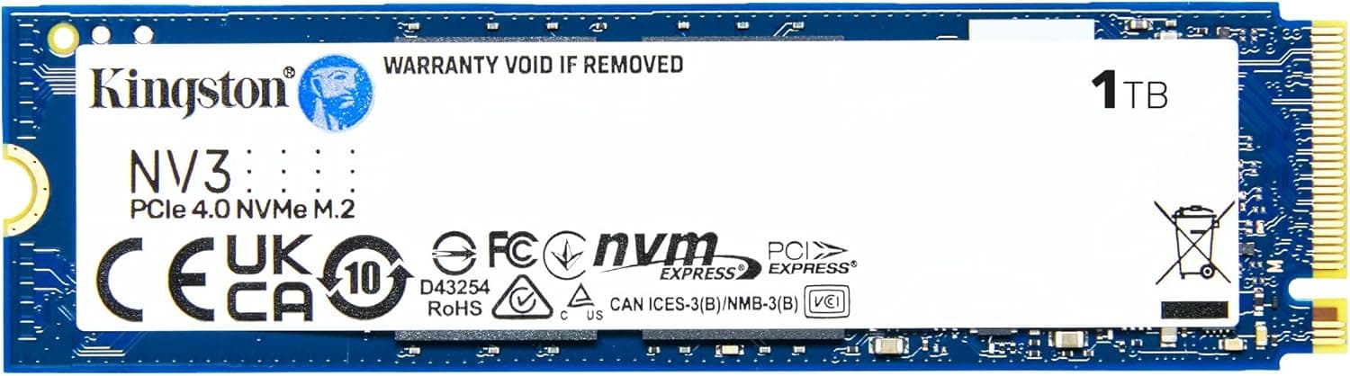 SSD Kingston NV3 1TB M.2 2280 NVMe Gen4 SNV3S/1000G